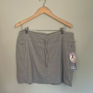 Kyodan Active Elastic Waistband Built-in Shorts Zippered Pocket Skort New w tag